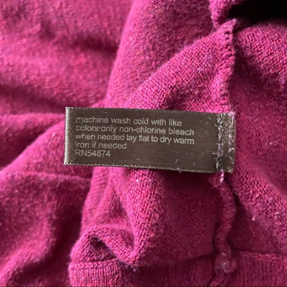 The Limited • Magenta Button Sleeve Dolman Top - Picture 7 of 11